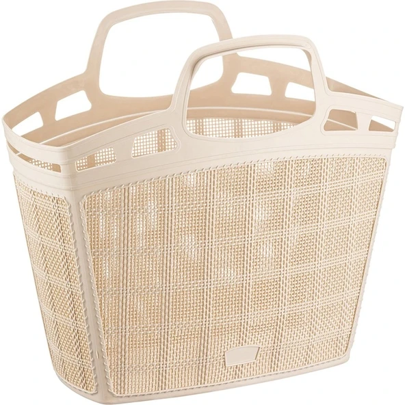 Bee Home Jute Piknik Pazar ve Plaj Çantası ürün görseli 1