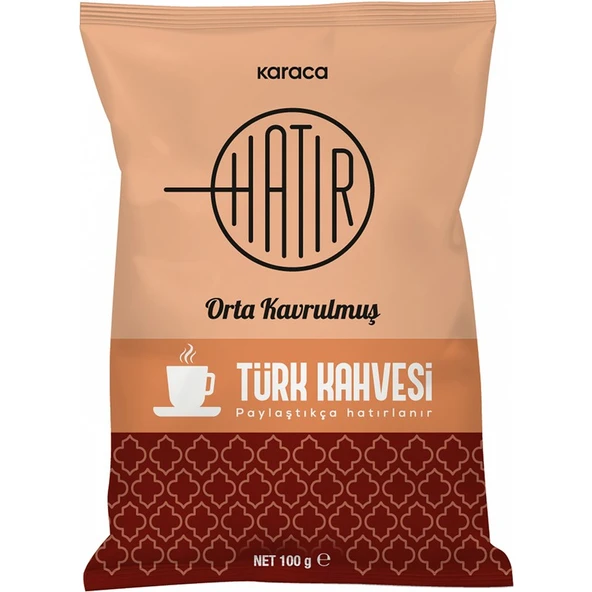 Karaca Hatır Orta Kavrulmuş Bol Köpüklü Türk Kahvesi 100 gr ürün görseli 1