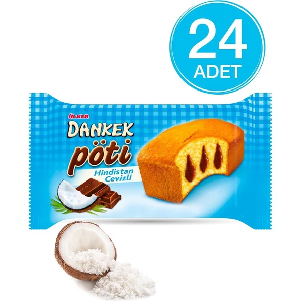 Ülker Dankek Pöti Muffin Kek Hindistan Cevizli 35 gr 24'Lü Set ürün görseli 1