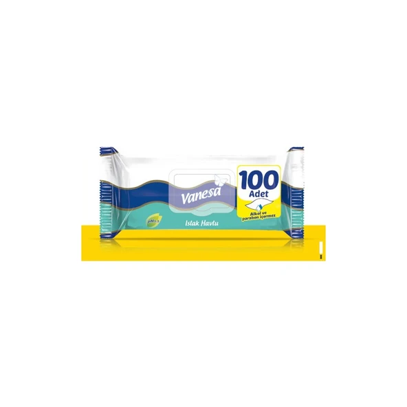 Vanesa Islak Havlu 100 Lü - Resim 2