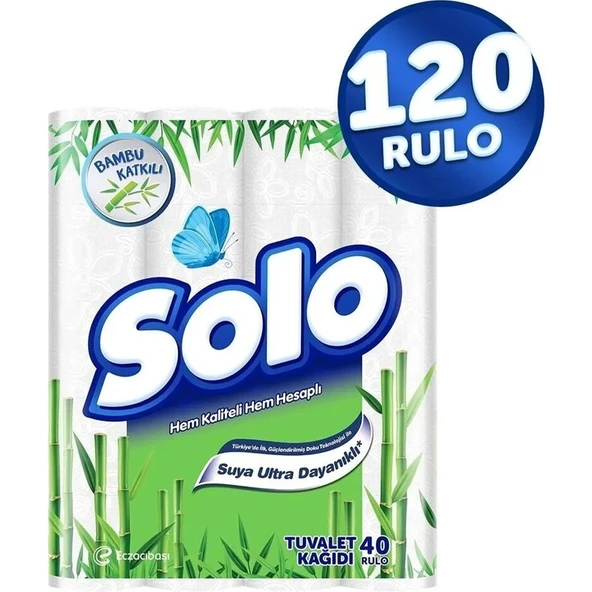 Solo Tuvalet Kağıdı Bambu Katkılı 120'li ürün görseli 1