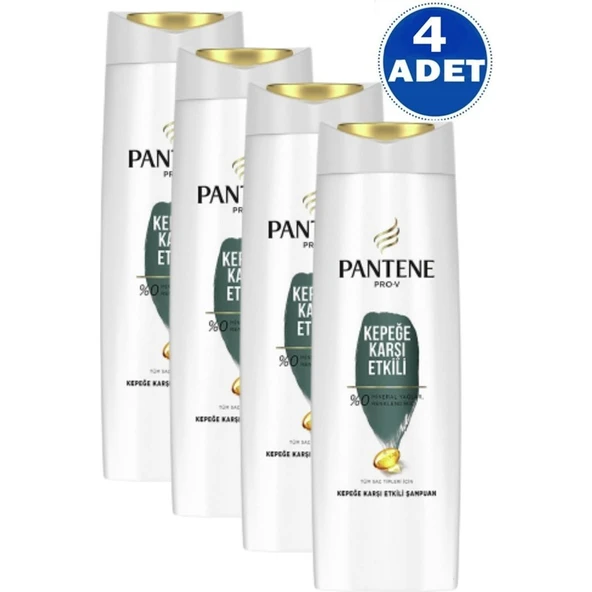 Pantene Şampuan 400 ml Kepeğe Karşı Şampuan 4 Adet Pantene Kepeğe Karşı 400 ürün görseli 1