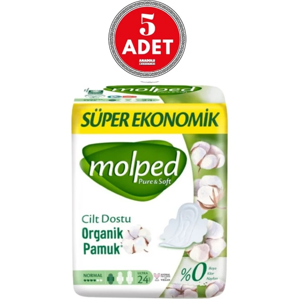 Molped Pure & Soft Süper Eko Normal 24'lü 5 Adet ürün görseli 1