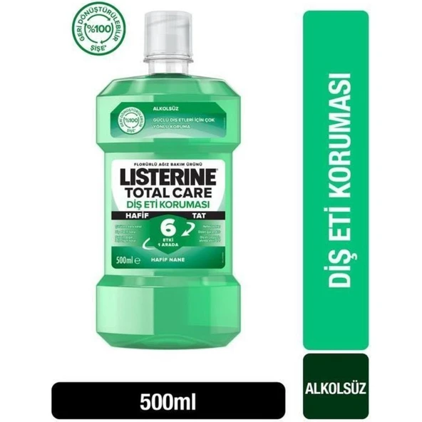 Listerine Diş ve Diş Eti Koruması Hafif Tat 500 ml ürün görseli 1