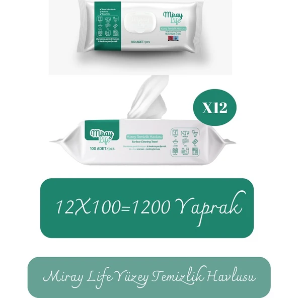 Miray Life Islak Yüzey Temizlik Havlusu ürün görseli 1