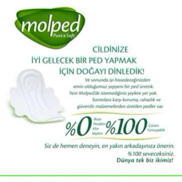 Molped Pure & Soft Süper Eko Normal 24'lü 5 Adet - Resim 4
