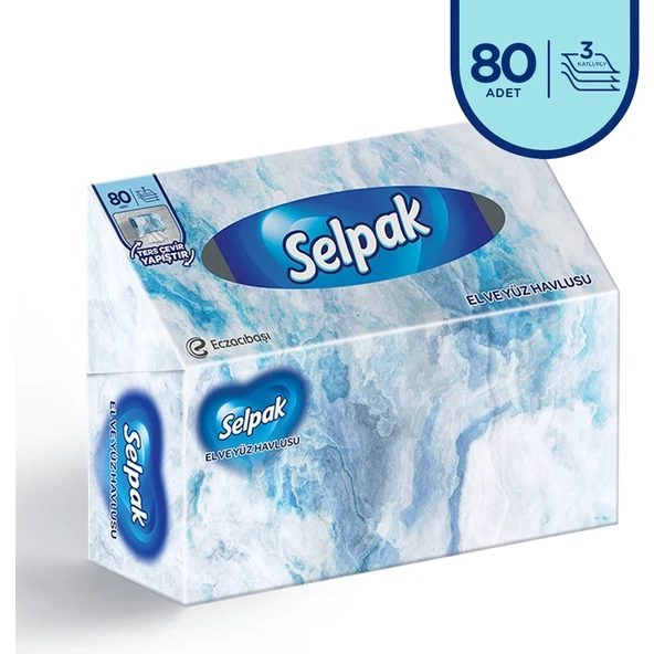 Selpak ® El Ve Yüz Havlusu 80 Yaprak Kutulu ürün görseli 1