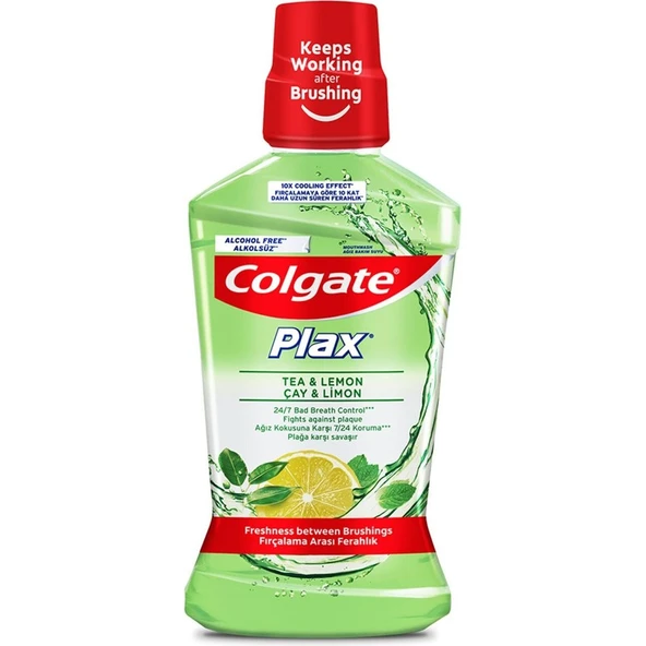 Colgate Plax Çay ve Limon Ağız Bakım Suyu 500 ml ürün görseli 1