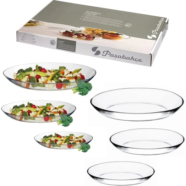Paşabahçe 96501 Invitation 3'lü Oval Tabak Set ürün görseli 1