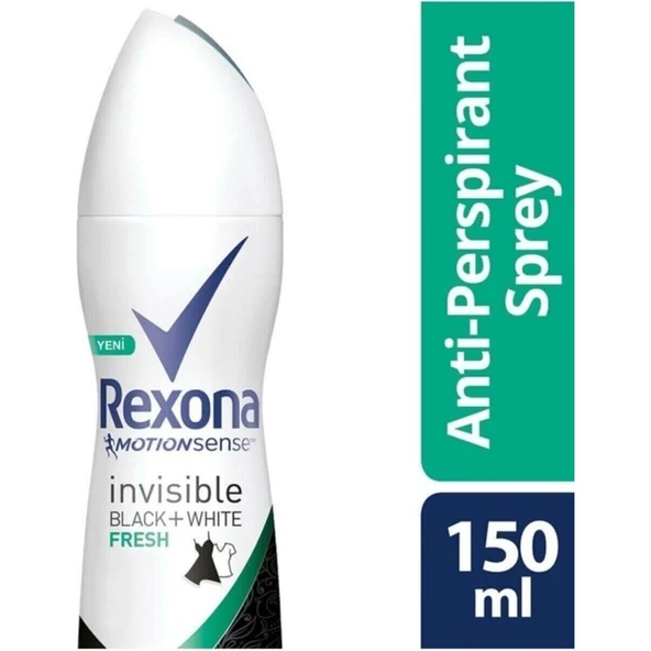 Rexona Deodorant Invısıble Black+White Fresh Deodorant 150 Ml ürün görseli 1