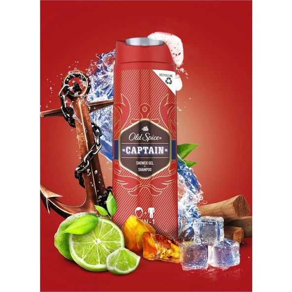 Old Spice Captain Duş Jeli 400 ml Duş Jeli - Resim 3