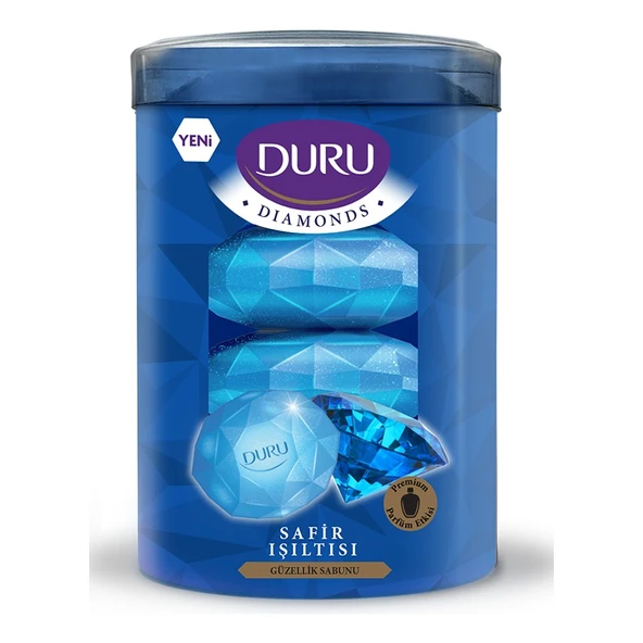 Duru Diamonds Serisi Blue Katı Sabun 4X90 gr ürün görseli 1