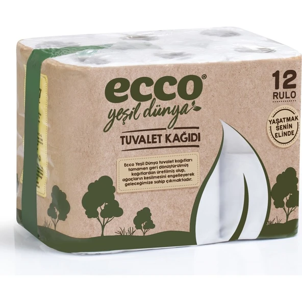 Ecco Soft Yeşil Dünya Tuvalet Kağıdı 12'li ürün görseli 1
