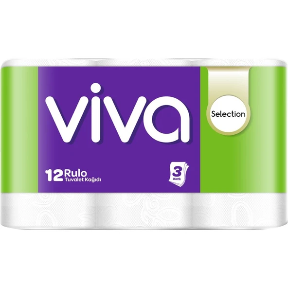Viva Selection 3 Katlı Tuvalet Kağıdı 12'li ürün görseli 1