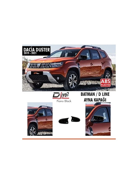 Dacia Duster 2019-2021 Parlak Siyah Batman Ayna Kapağı ürün görseli 1