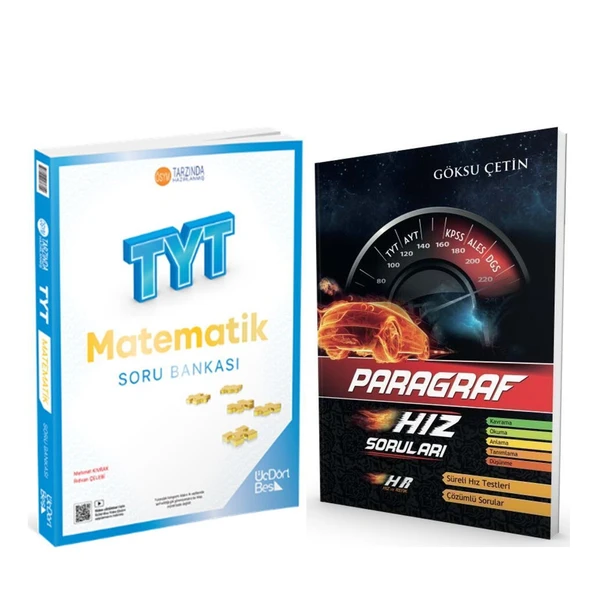 Üç Dört Beş TYT Matematik ile Hız ve Renk Paragraf Hız Soruları 2 Kitap Set ürün görseli 1