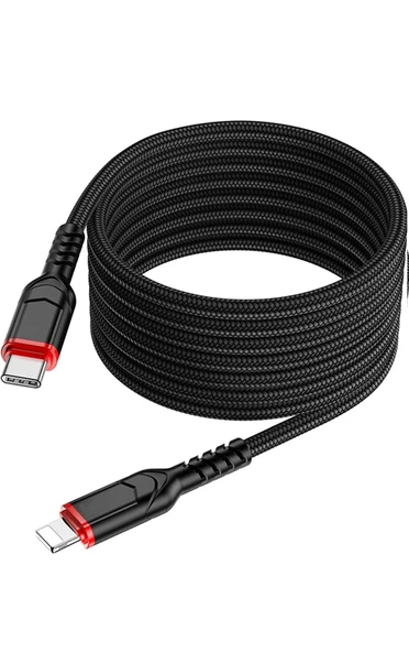 iPhone 6 7 8 11 12 13 14 X Xs Plus Pro Max Şarj Kablosu 2M 20W Lightning NF-HC-X59L1m ürün görseli 1