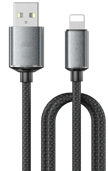 iPhone 5 5s 6 6s SE 2020 Şarj Kablosu 2M 3A Lightning Hızlı NF-EC200L ürün görseli 1