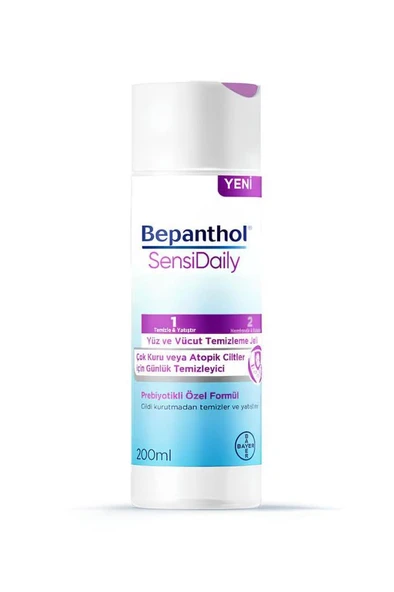 Bepanthol SensiDaily 200 ml Yüz ve Vücut Temizleme Jeli ürün görseli 1