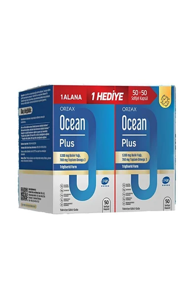 Ocean Plus Balık Yağı 1200 mg 100 Kapsül ürün görseli 1