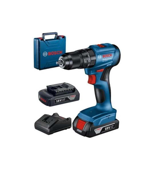 Bosch Professional GSB 185-LI 2 x 2.0Ah Çift Akülü Darbeli Matkap - 06019K3100 ürün görseli 1