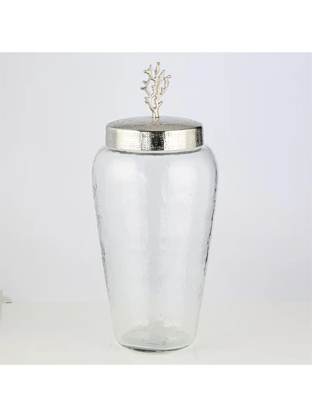 Vitale Mercan Kapaklı Küp Silver 21*48 cm ürün görseli 1