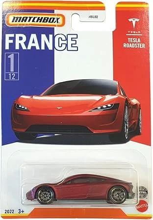 Matchbox Best of France Series Tesla Roadster HBL02 HFH68 ürün görseli 1