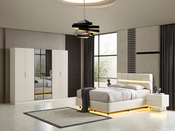 LOFT MDF YATAK ODASI TAKIMI ürün görseli 1