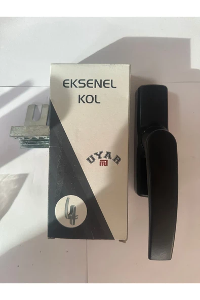 EKSENEL ALÜMİNYUM TEK MAÇA PENCERE KOLU( siyah) ürün görseli 1