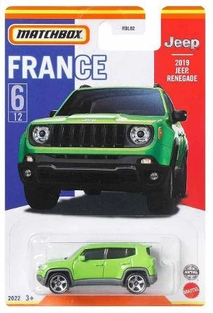 Matchbox Best of France Series 2019 Jeep Renegade HBL02 HFH73 ürün görseli 1