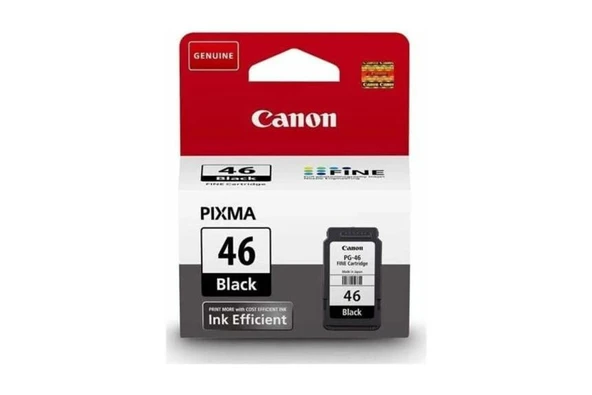 Canon PG-46 Black Siyah Mürekkep Kartuş E404-414-474 E3140 ürün görseli 1