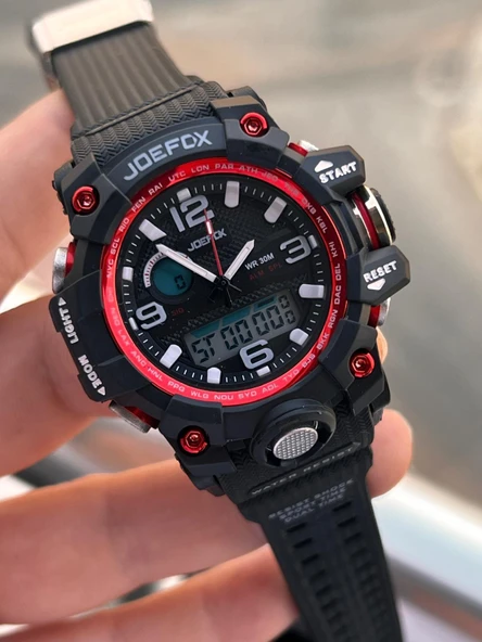 Joefox Küçük Kasa Digital Ve Analog 2 Yıl Garantili Kronometre+Takvim+Alarm+Çoçuk Kol Saati JE.CBK21 ürün görseli 1