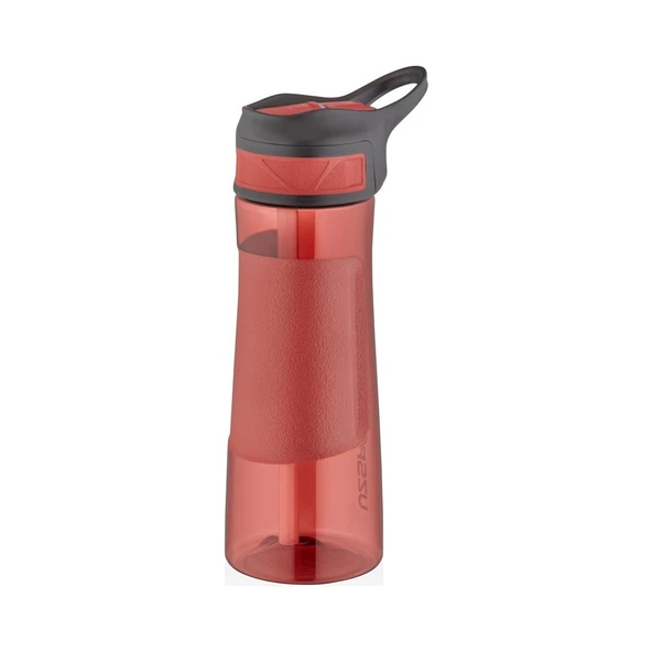 Uzspace 9002 Tritan 670 ml Kırmızı Matara ürün görseli 1