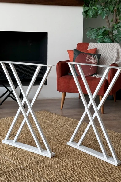 TOLIAHOME Metal Masa Yemek Masası Çalışma Masası Ayağı 2 Adet Ayak 72 Cm Mobilya Ayağı ürün görseli 1