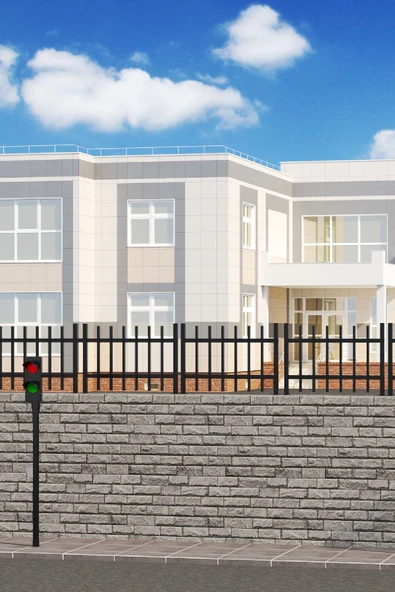 TOLIAHOME Dekoratif Bahçe Çiti 1 Metre Duvar Çiti Metal Siyah Peyzaj Koruma ürün görseli 1