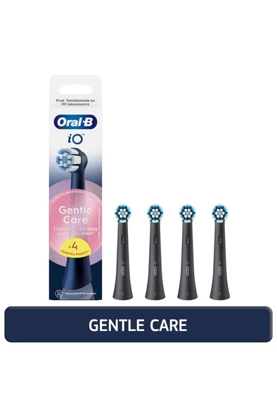 Oral-B iO Gentle Care Yedek Diş Fırçası Başlığı – 4’lü Paket, Hassas Temizlik, iO Serisi Uyumlu ürün görseli 1