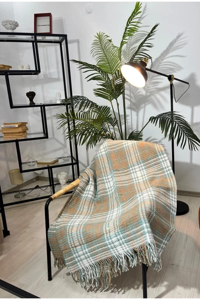 Marilyn DEVİN DEKOR Çift Kişilik Pamuklu Scotch Battaniye - Resim 8