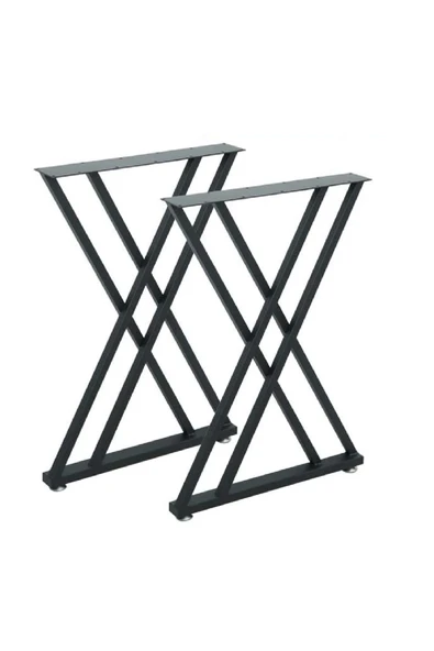 TOLIAHOME Metal Masa Yemek Masası Çalışma Masası Ayağı 2 Adet Ayak 72 Cm Mobilya Ayağı ürün görseli 1