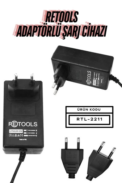 RETOOLS ADAPTÖRLÜ ŞARJ CİHAZI ürün görseli 1