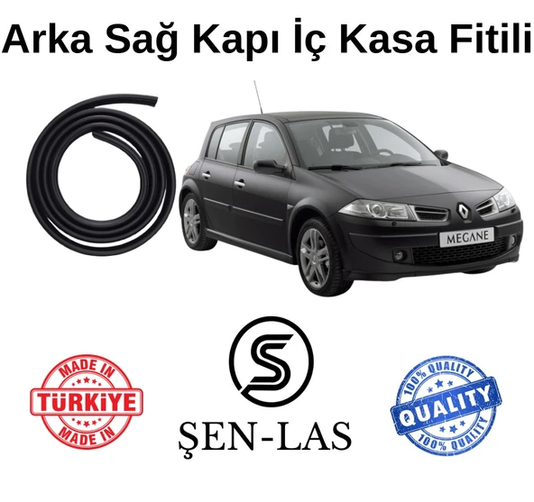 Renault Megane 2 Hatchback Şen-Las Sağ Arka Kapı Fitili ŞL2503 ürün görseli 1
