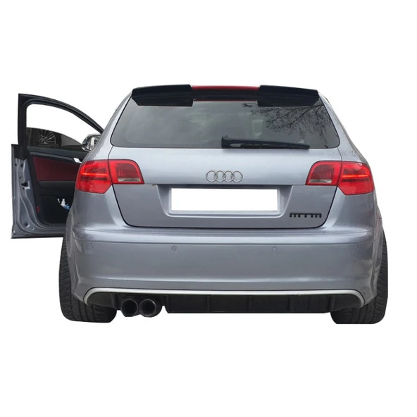 Audi A3 8P 2005 - 2008 4 Kapı RS Spoiler (Plastik) ürün görseli 1