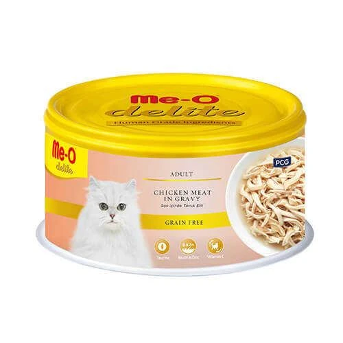 Me-O Delite Sos İçinde Tavuklu Tahılsız Kedi Konservesi 80 Gr ürün görseli 1