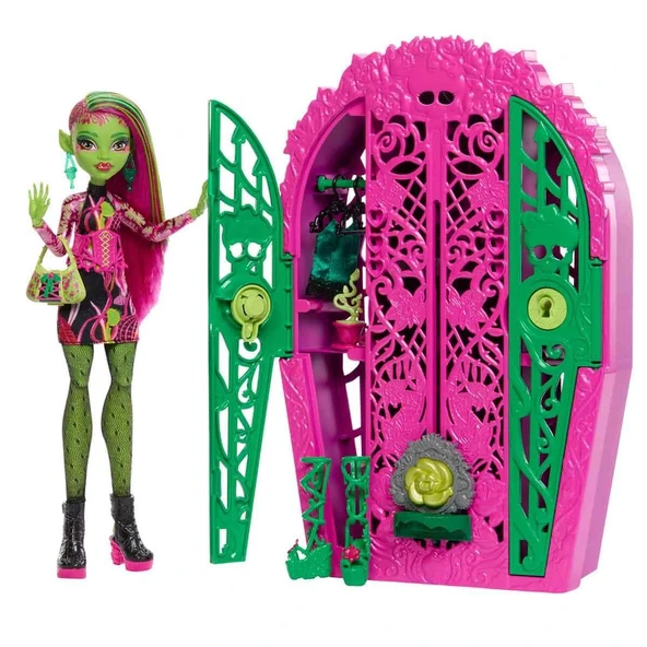 Orjinal Monster High Bebekleri Monster Garden Mysteries Gizemli Arkadaşlar Monster High Seri 4 Bebekleri Venüs Mcflytrap ürün görseli 1