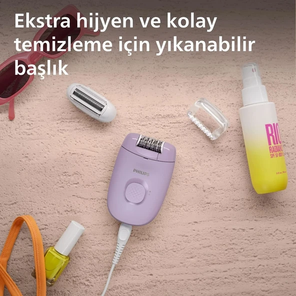 Philips BRE237/05 Series 2000 Kablolu Kompakt Epilatör - Resim 7