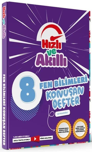 8. Sınıf LGS Fen Bilimleri Hızlı ve Akıllı Defter Konuşturan Defter Tammat Yayıncılık ürün görseli 1