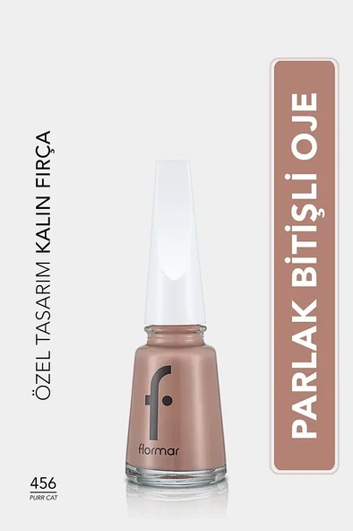 Flormar Klasik Parlak Bitişli Yüksek Pigmentli Oje -nail Enamel- 456 Purr Cat New- ürün görseli 1