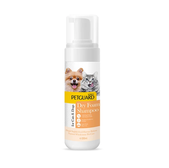 Petguard Kedi Köpek Köpük Şampuanı Vanilya Kokulu 200 ml ürün görseli 1