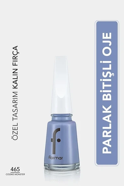 Flormar Parlak Oje (MAVİ) - Nail Enamel - 465 Cookie Monster ürün görseli 1