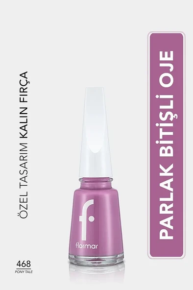 Flormar Nail Enamel Yüksek Pigmentli & Parlak Bitişli Oje Fne-468 Pony Tale ürün görseli 1