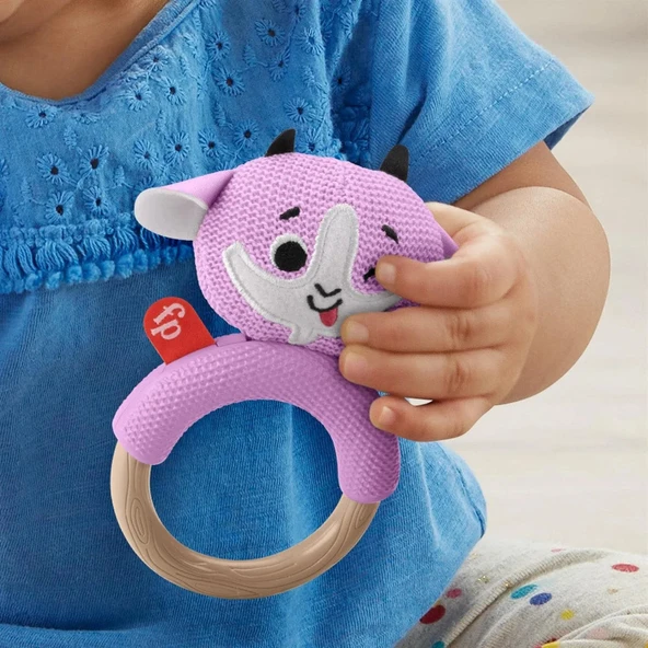 Fisher Price Bebek Örgü Dişlik Seti Keçi GRR04 - Mor RENK ürün görseli 1